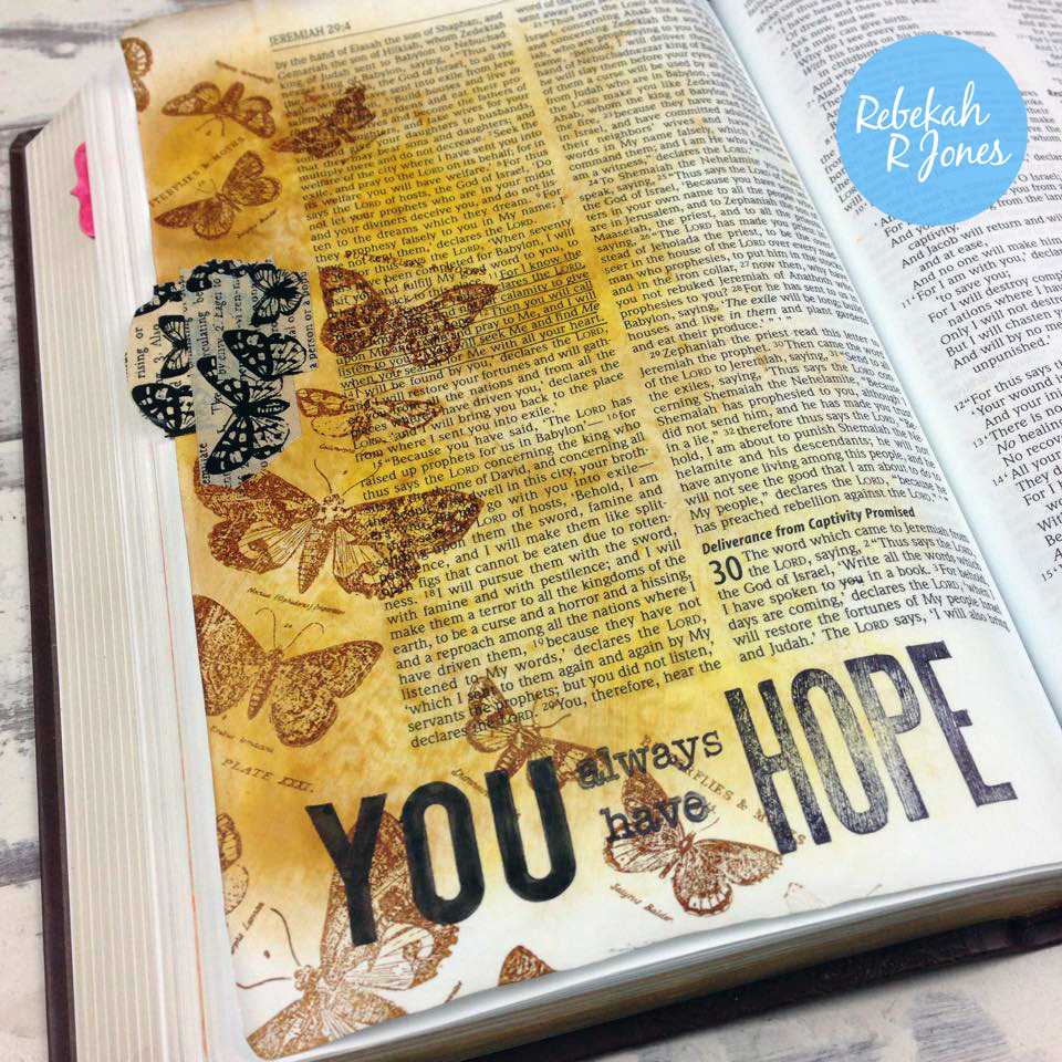 How to Use the Tim Holtz Stamping Platform for Bible Journaling