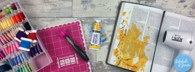 Washi Tape Idea - Bible Art Journaling Challenge Week 19 - Rebekah R Jones