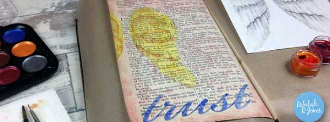 Bible Art Journaling Challenge Week 25