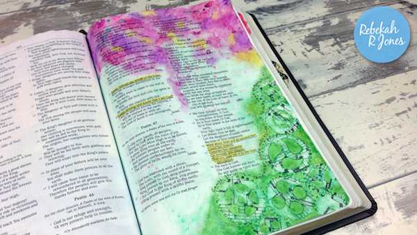 Gansai Tambi Watercolor + Faber-Castell Pitt Pens - Bible Art Journaling Challenge Week 24 - Rebekah R Jones