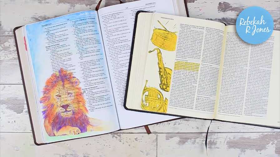 Flip-through my Bible journaling art