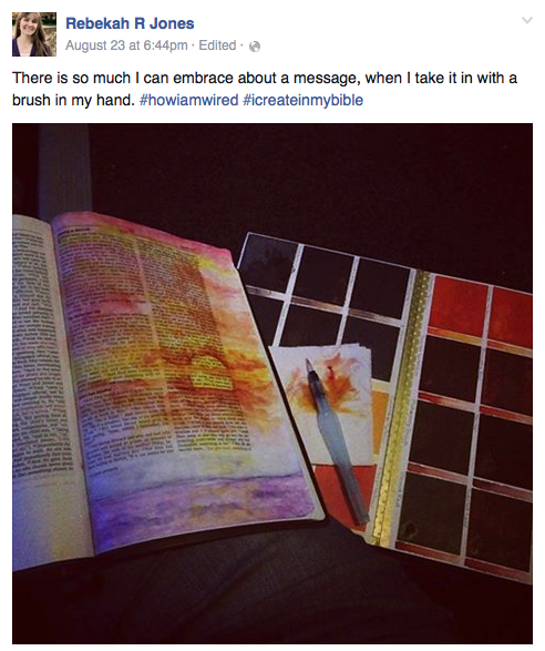 Mark 6 bible art journaling by Rebekah R Jones