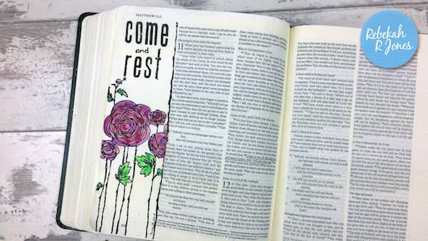 Bible Art Journaling Challenge Week 33