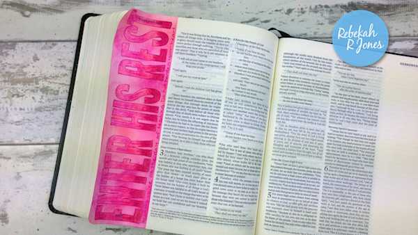 Bible Art Journaling Challenge Week 34