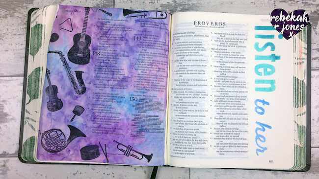 Praise Him On The Margin - Bible Art Journaling Challenge Week 42