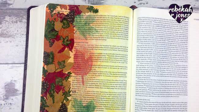 Die Cut & Emboss Collage - Bible Art Journaling Challenge Week 39