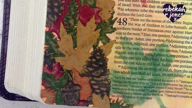 Die Cut & Emboss Collage - Bible Art Journaling Challenge Week 39