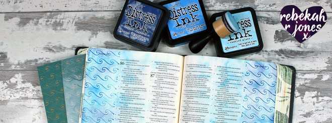 How To Emboss Bible Pages - Bible Art Journaling Challenge Week 48