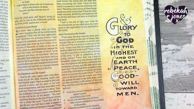 Masking Fluid and Stamping - Bible Art Journaling Challenge Week 49