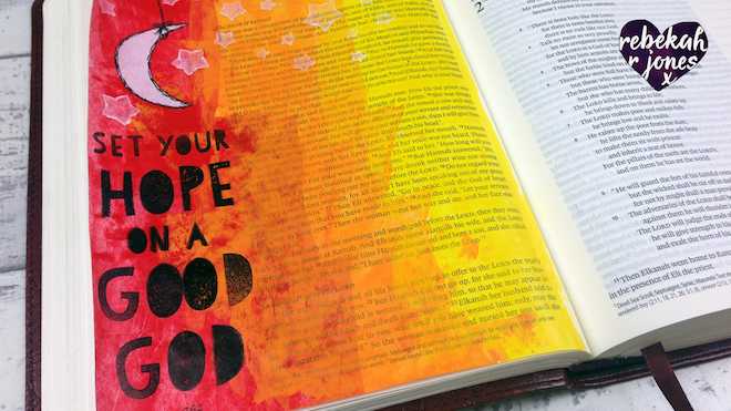 Heaven Is Calling - A Bible Art Journaling Challenge Series