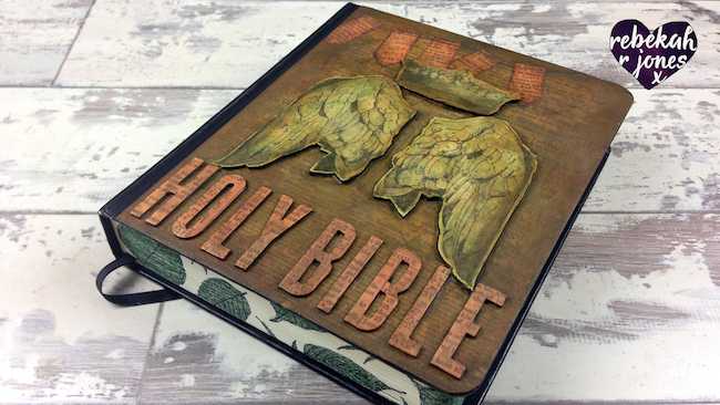 Altered Book Cover Tutorial - Bible Art Journaling Challenge Week 52