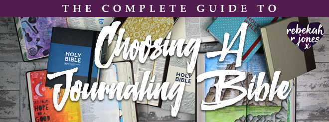 Bible Journaling Supplies Guide - Rebekah R Jones