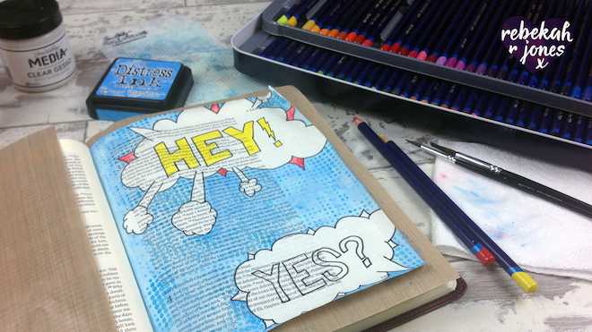 Heaven Is Calling Lesson 3 - A Bible Art Journaling Challenge Series
