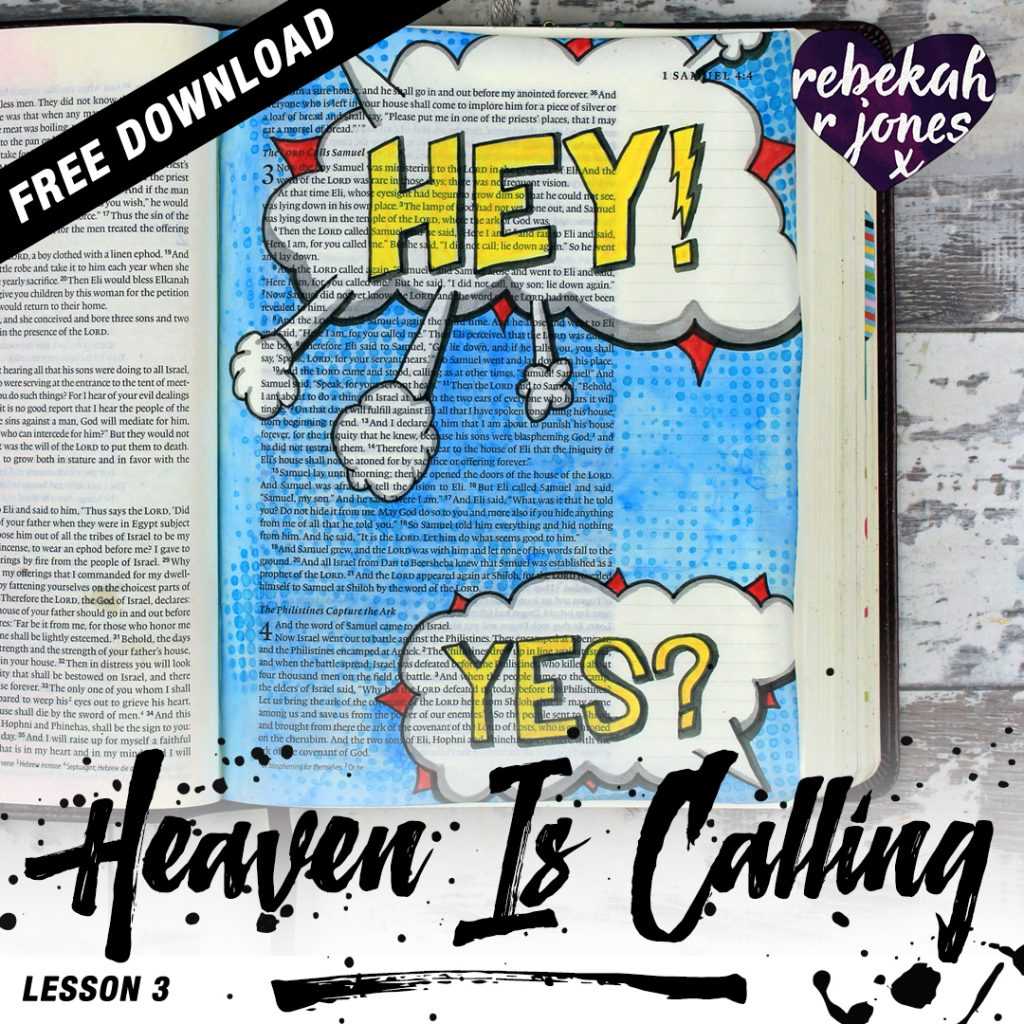 Heaven Is Calling Lesson 3 - A Bible Art Journaling Challenge Series