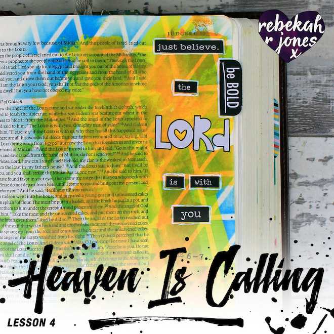 Heaven Is Calling Lesson 4 - A Bible Art Journaling Challenge Series