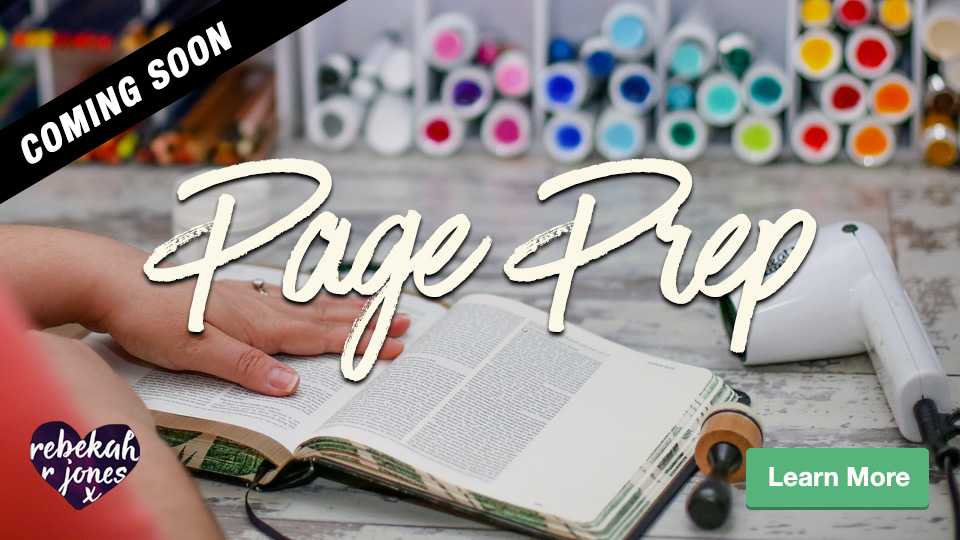 Bible Journaling Page Prep Course by Rebekah R Jones