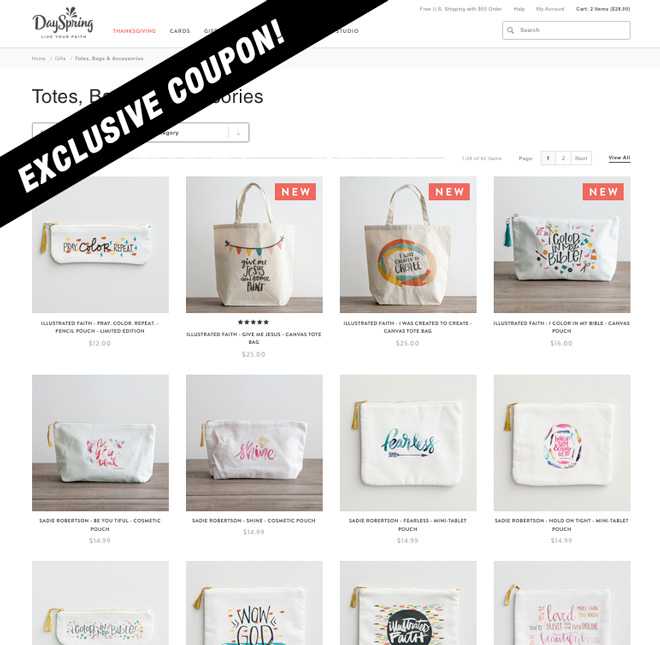 Exclusive Dayspring Pouch Sale