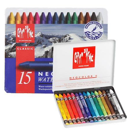 caran d'ache neocolor ii (a.k.a. crayons for adults) - white