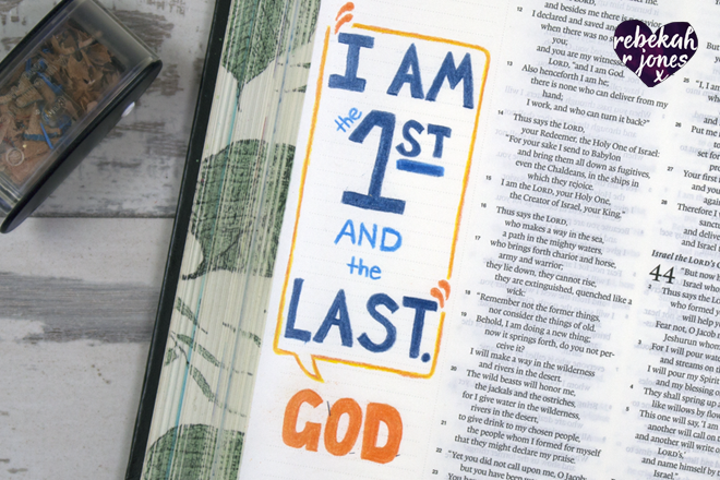 The Beginning Bible Art Journaling Challenge Lesson 1