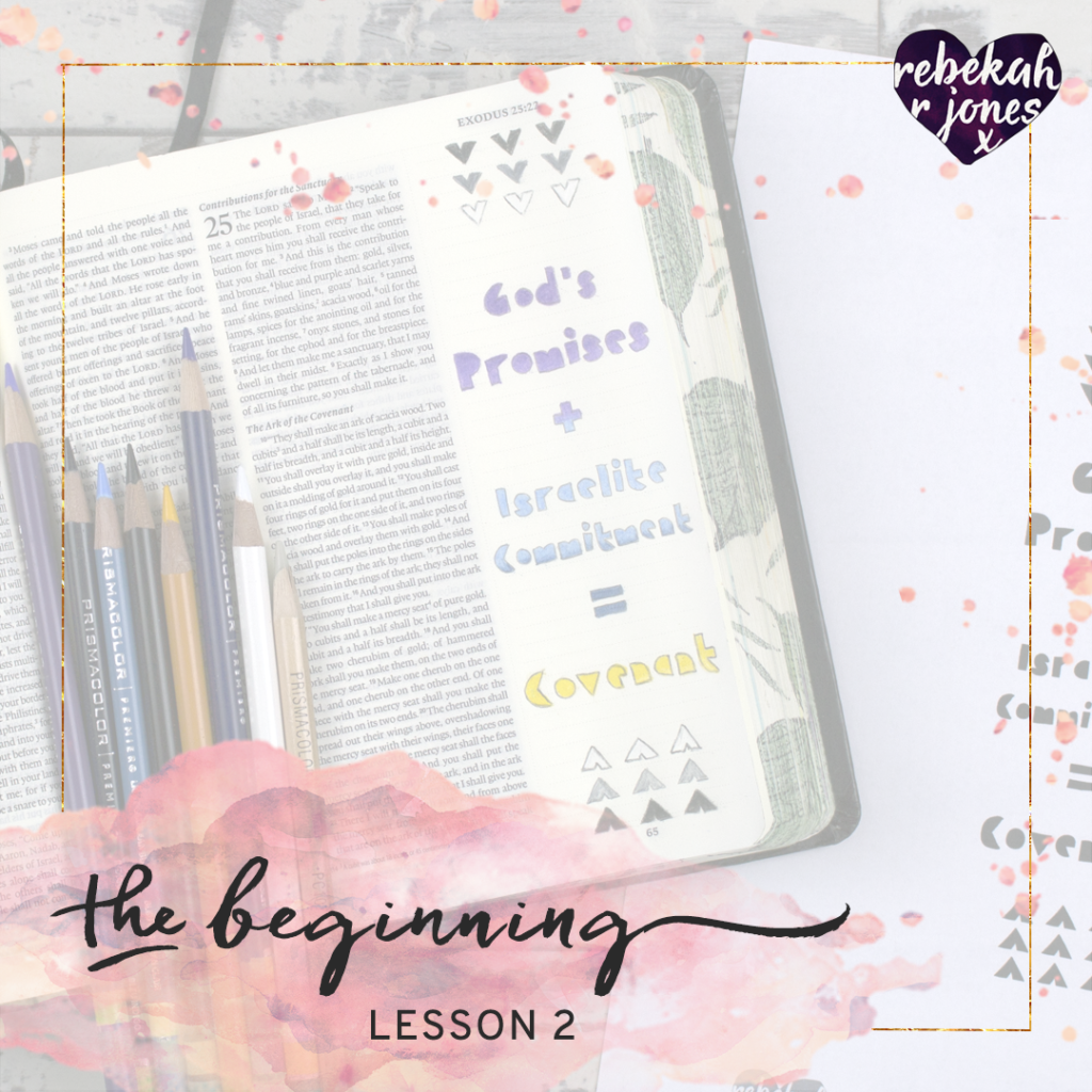 The Beginning Bible Art Journaling Challenge Lesson 2