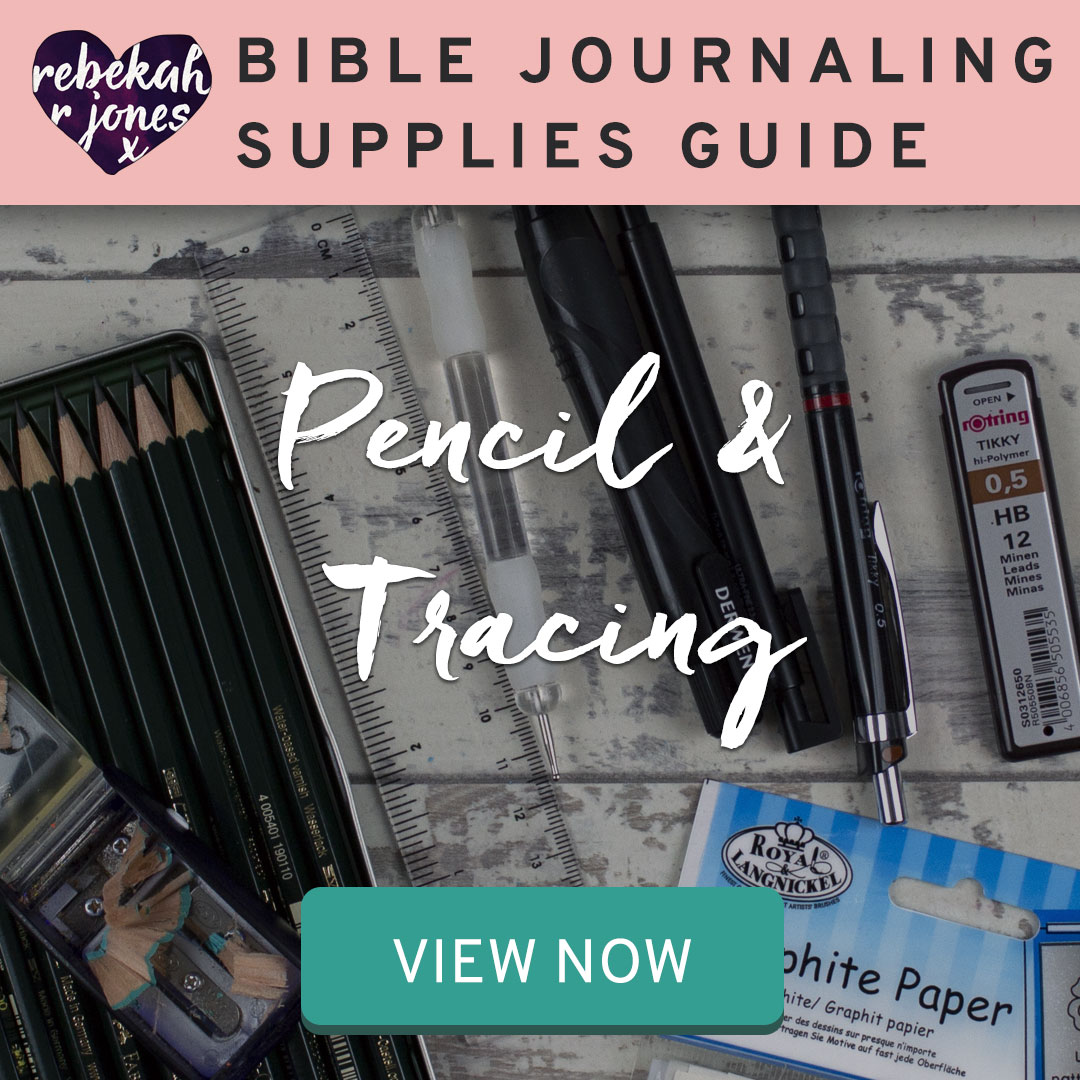 Bible Journaling Supplies Pencil and Tracing