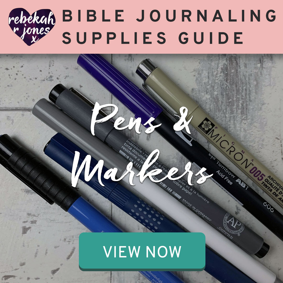 Bible Journaling Supplies Pens and Markers